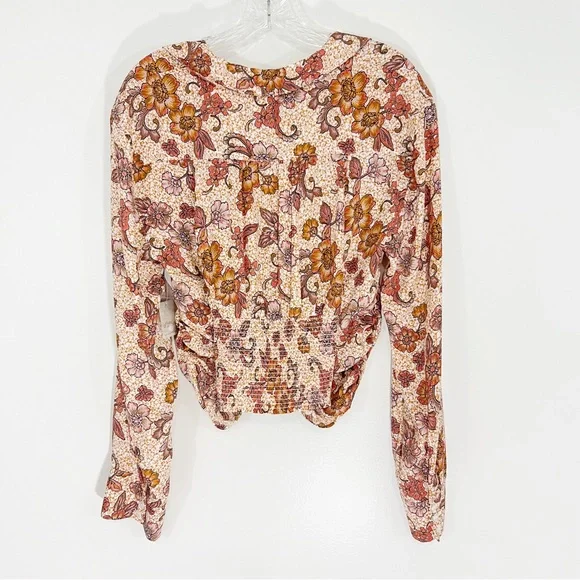 Free People I Got You Floral Printed Top Size Large NWT - Picture 8 of 12